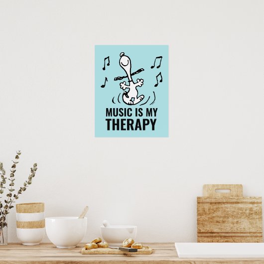 Poster cacahuètes | Snoopy Dancing (Cuisine)