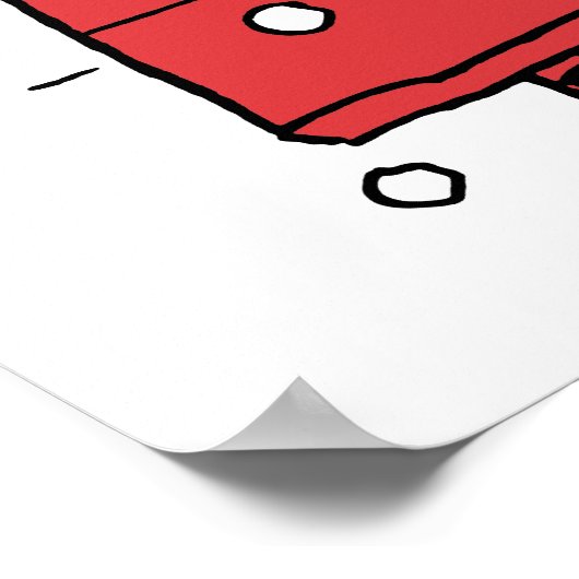 Poster cacahuètes | Snoopy Doghouse Snowflakes (Coin)