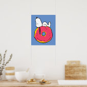Poster cacahuètes | Snoopy Donut rose (Cuisine)