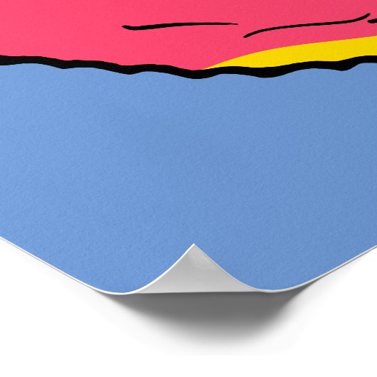 Poster cacahuètes | Snoopy Donut rose (Coin)