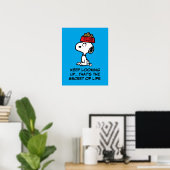 Poster cacahuètes | Snoopy Équilibrer Son Chien Disque (Bureau à domicile)