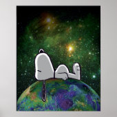 Poster cacahuètes | Snoopy Espacé (Devant)
