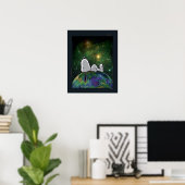 Poster cacahuètes | Snoopy Espacé (Bureau à domicile)
