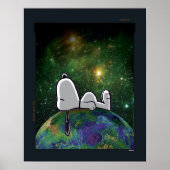 Poster cacahuètes | Snoopy Espacé (Devant)