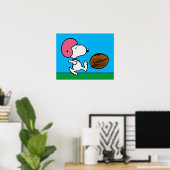 Poster cacahuètes | Snoopy Football Kicker (Bureau à domicile)