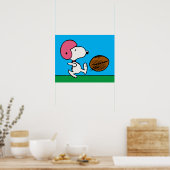 Poster cacahuètes | Snoopy Football Kicker (Cuisine)