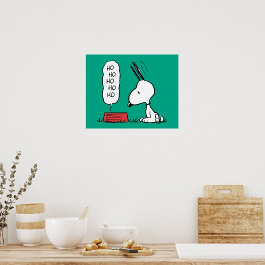 Poster cacahuètes | Snoopy Ho Ho Ho Plat alimentaire (Cuisine)