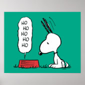 Poster cacahuètes | Snoopy Ho Ho Ho Plat alimentaire (Devant)