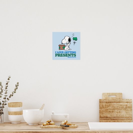 Poster cacahuètes | Snoopy I Love Obtenir des présentatio (Cuisine)