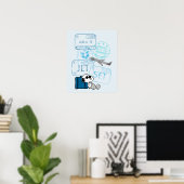 Poster cacahuètes | Snoopy Jet Set (Bureau à domicile)