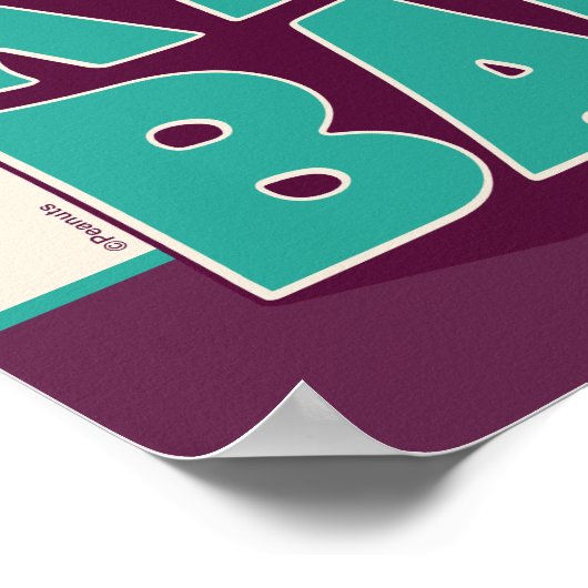 Poster cacahuètes | Snoopy Kickback (Coin)