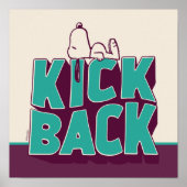 Poster cacahuètes | Snoopy Kickback (Devant)