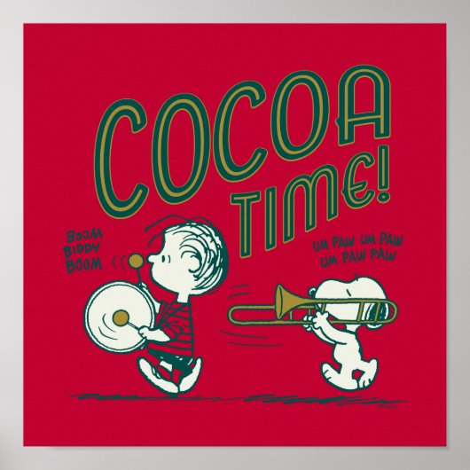 Poster cacahuètes | Snoopy & Linus Cocoa Time (Devant)
