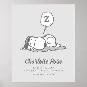 Poster cacahuètes   Snoopy Nap