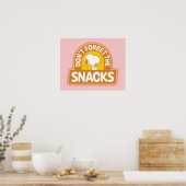 Poster cacahuètes | Snoopy N'oubliez pas les snacks (Cuisine)