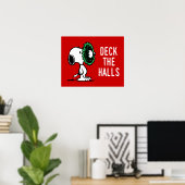 Poster cacahuètes | Snoopy pour les fêtes (Bureau à domicile)