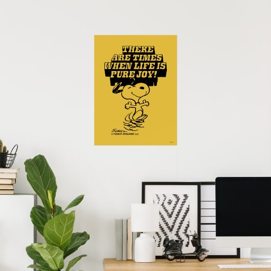 Poster cacahuètes | Snoopy Pure Joy (Bureau à domicile)