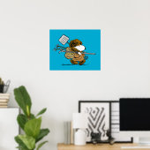 Poster cacahuètes | Snoopy Snow Warrior (Bureau à domicile)