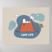 Poster cacahuètes | Snoopy & Woodstock Camp Life (Devant)
