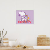 Poster cacahuètes | Snoopy & Woodstock Flowers (Cuisine)