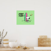 Poster cacahuètes | Snoopy & Woodstock High Tide (Cuisine)