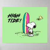 Poster cacahuètes | Snoopy & Woodstock High Tide (Devant)