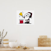 Poster cacahuètes | Snoopy & Woodstock Père Noël Bell Rin (Cuisine)