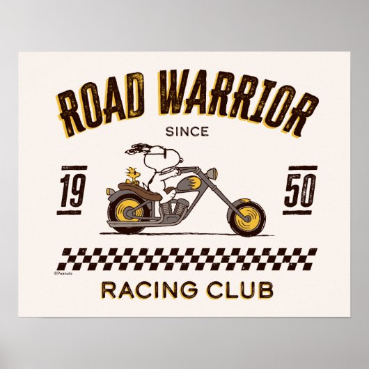 Poster cacahuètes | Snoopy & Woodstock Road Warriors (Devant)