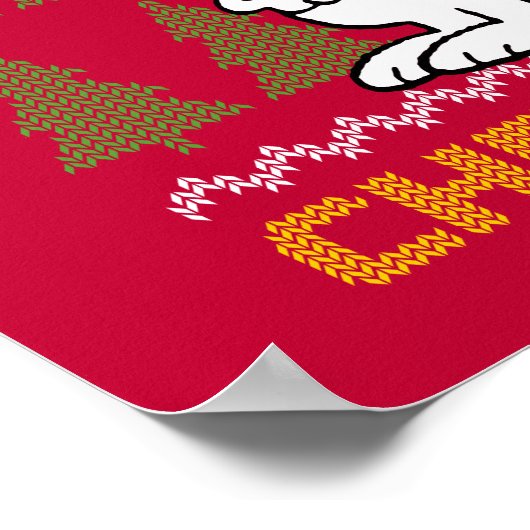 Poster cacahuètes | Snoopy & Woodstock Santa Claus Hug (Coin)