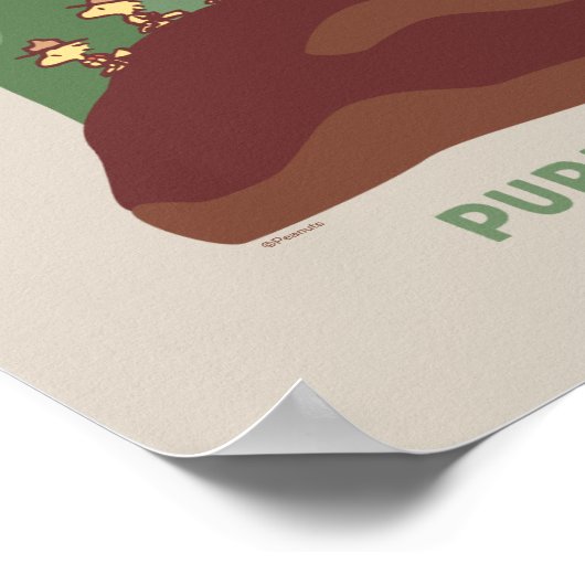 Poster cacahuètes | Snoopy & Woodstock Satisfaction pure (Coin)