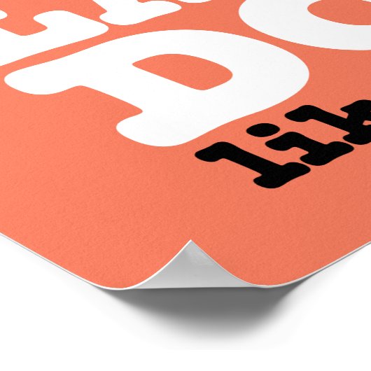 Poster cacahuètes | Snoopy You Say Lazy Dog Like It's Bad (Coin)