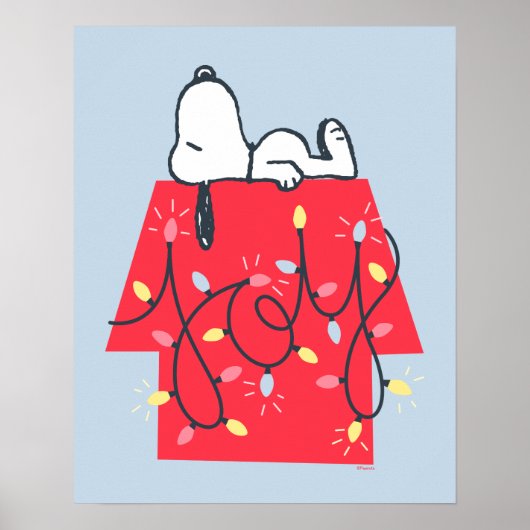 Poster cacahuètes | Snoopy's Holiday Dreamer (Devant)