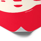 Poster cacahuètes | Woodstock Peace & Love (Coin)