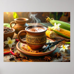 POSTER CACAO - AMOUR D'AMÉRIQUE LATINE