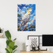 Poster Cacatoès blanc (Bureau à domicile)