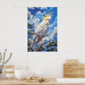 Poster Cacatoès blanc (Cuisine)
