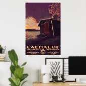 Poster Cachalot Grote WPA-Stijl (Thuiskantoor)
