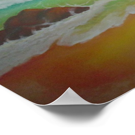 POSTER CACHÉ DANS LE SABLE (Coin)