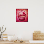 Poster cachemire rose papier de toile (Cuisine)
