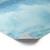 Poster CACHER LA VAGUE | bleu océan (Coin)