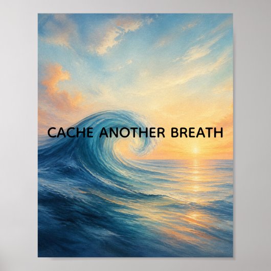 Poster Cachez un autre souffle Océan Lever de soleil Plei (Devant)