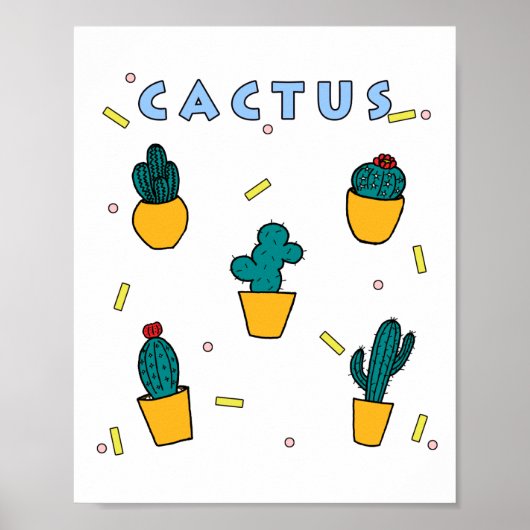 Poster Cactus (Devant)