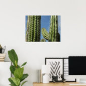 Poster Cactus à baril I Photo de désert (Bureau à domicile)