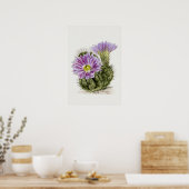 Poster Cactus à fleurs violettes (Cuisine)