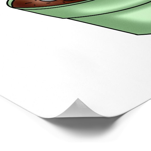 Poster Cactus à main succulent (Coin)