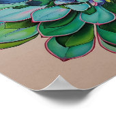 Poster Cactus bleu et rose | Poids lourd des archives (Coin)