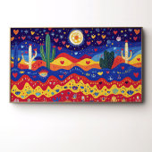 Poster Cactus, Coeurs et Étoiles Lune