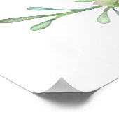 Poster Cactus de désert Succulents Bienvenue à la soirée  (Coin)