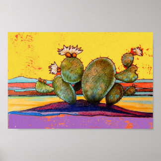 Poster Cactus du désert
