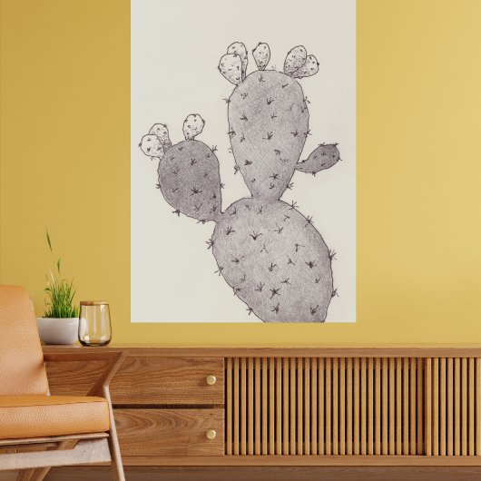 Poster Cactus du désert (Salon 2)